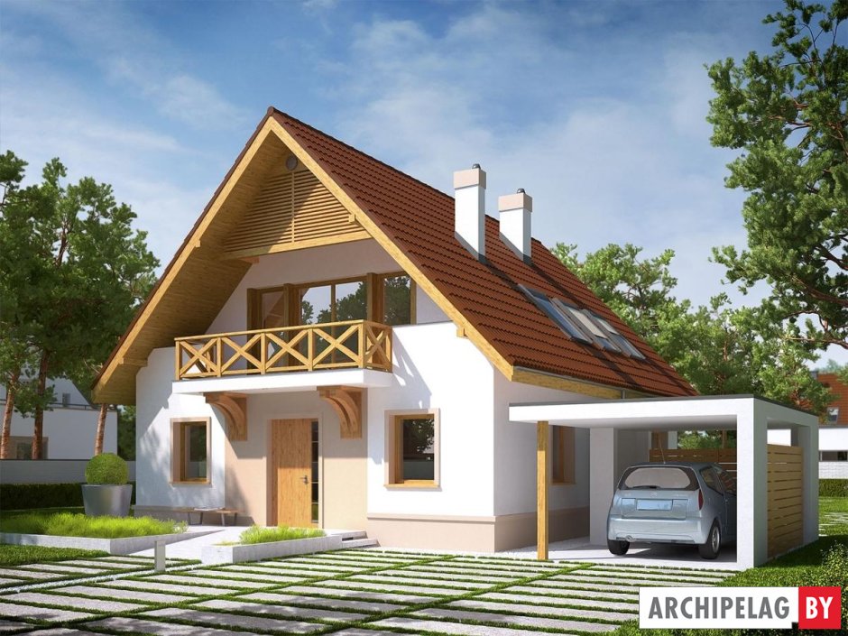 Дома с двускатной крышей