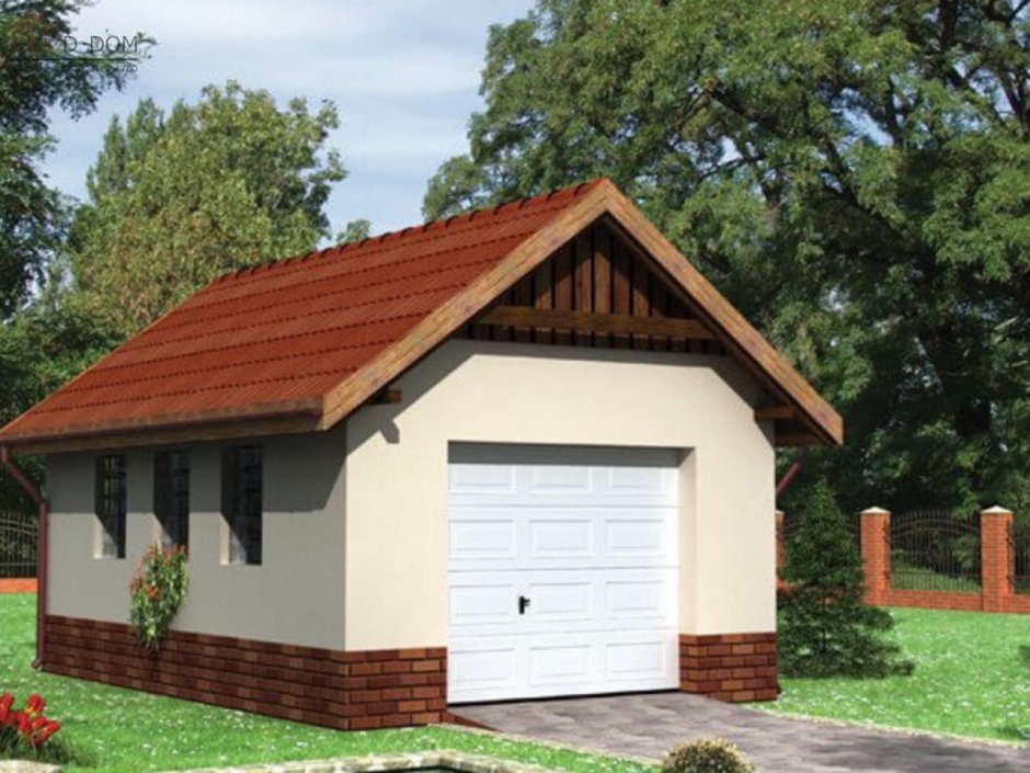 Крыша Saltbox гараж