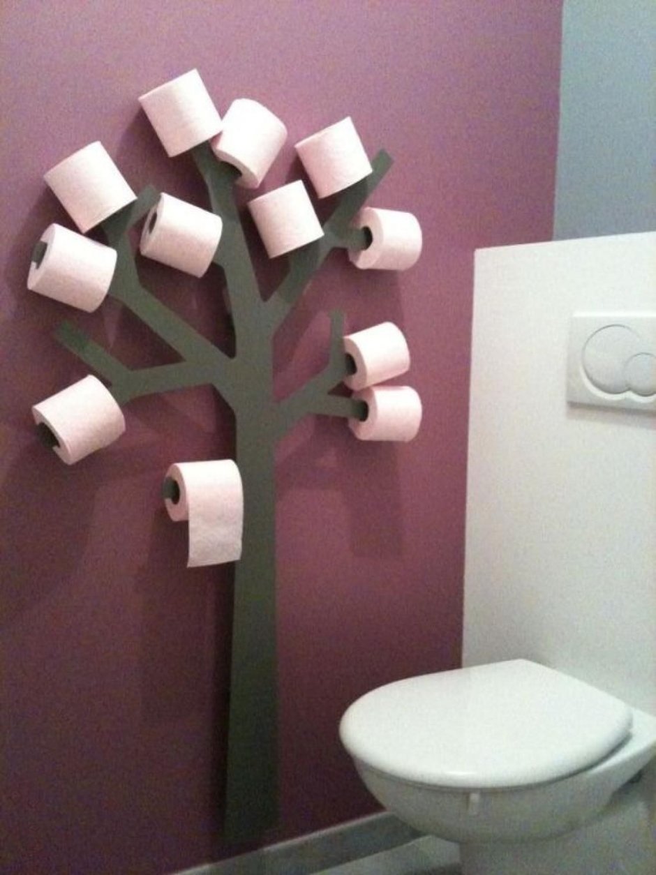 Хранение туалетной бумаги идеи