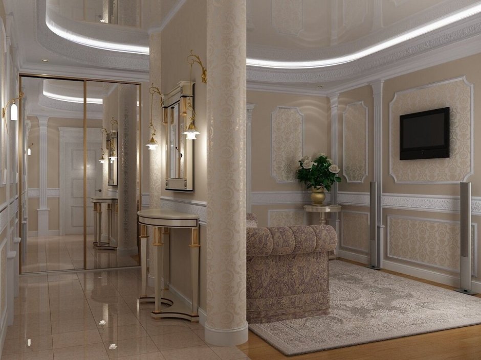 Колонны в интерьере