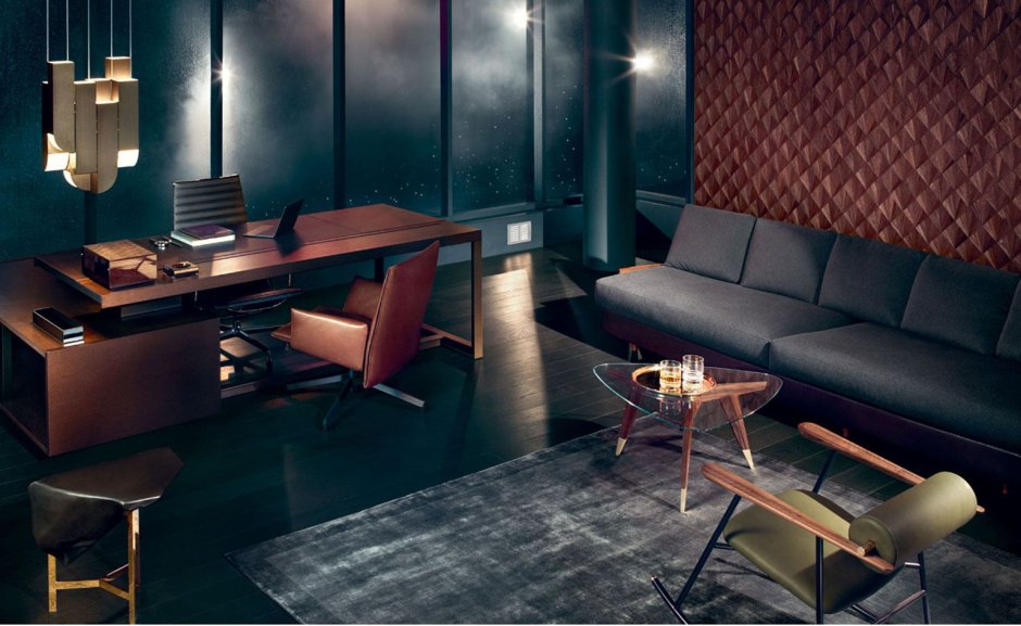 Стильные обои в офис