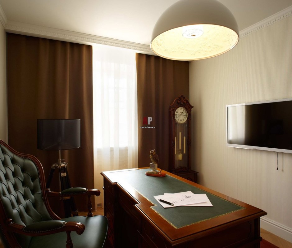 Кабинет шторы интерьер