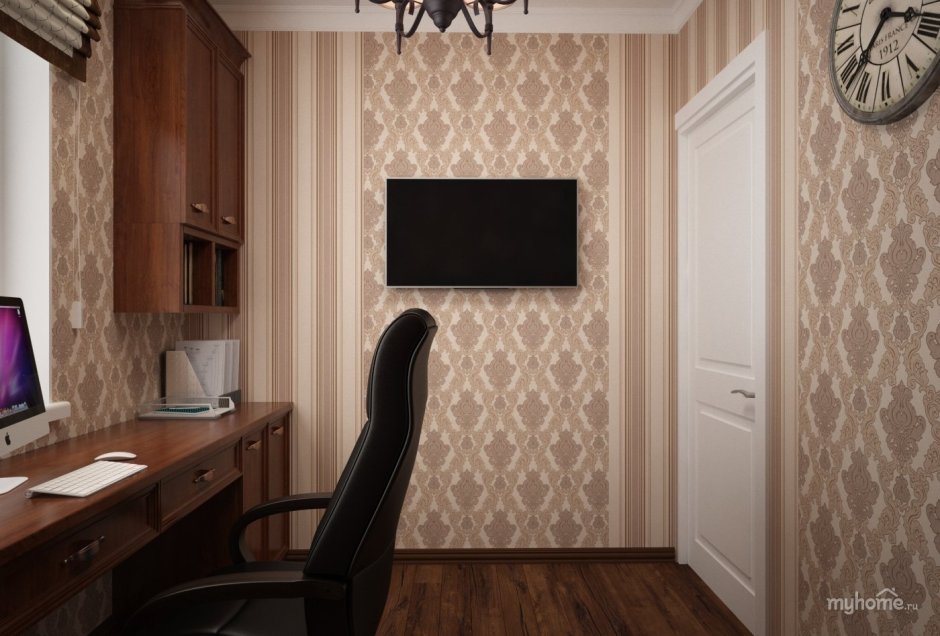 Обои для кабинета в доме