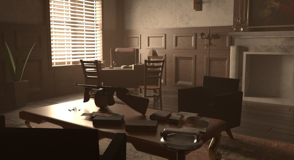 Кабинет босса мафии арт