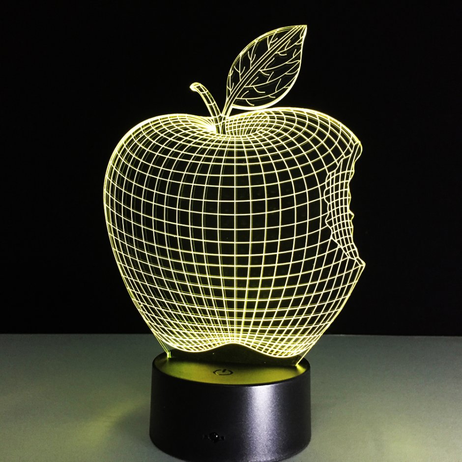 Светильник 3d Apple