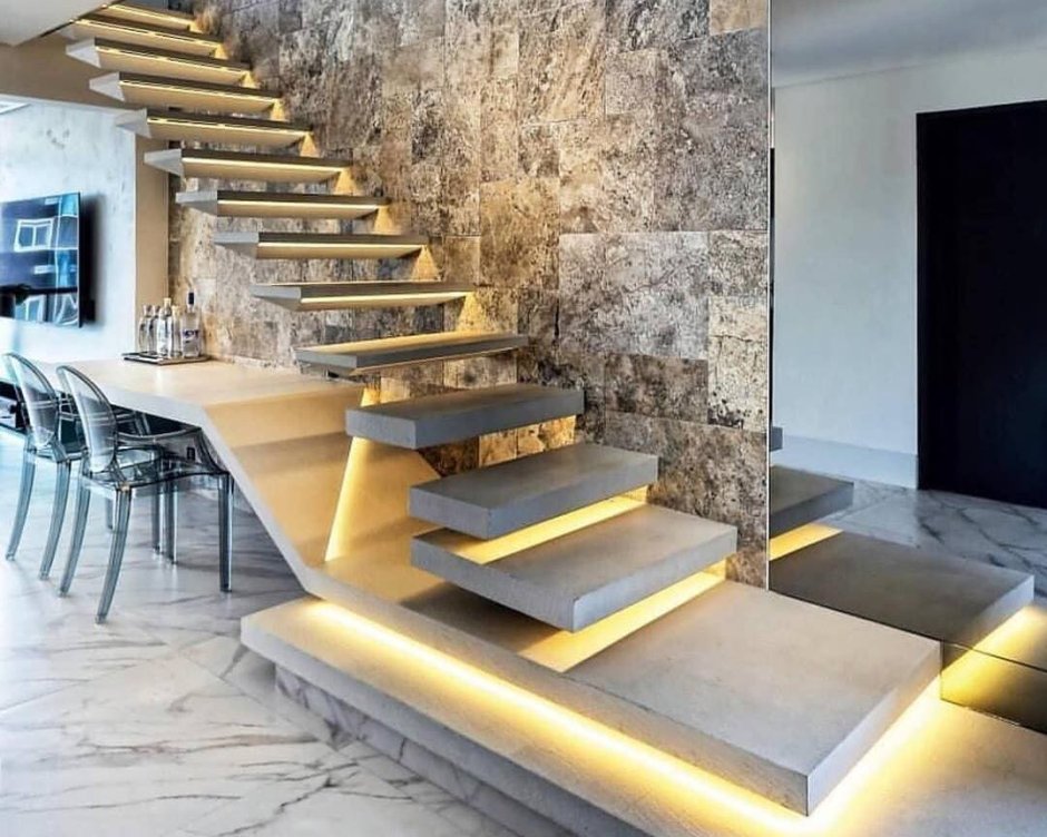 Консольная лестница на косоуре