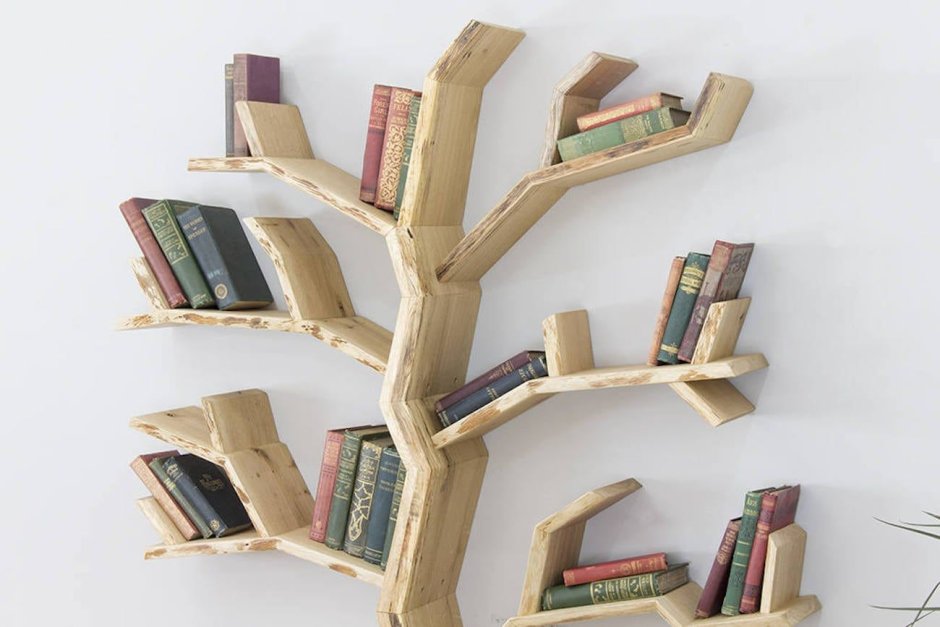 Книжный стеллаж в виде дерева