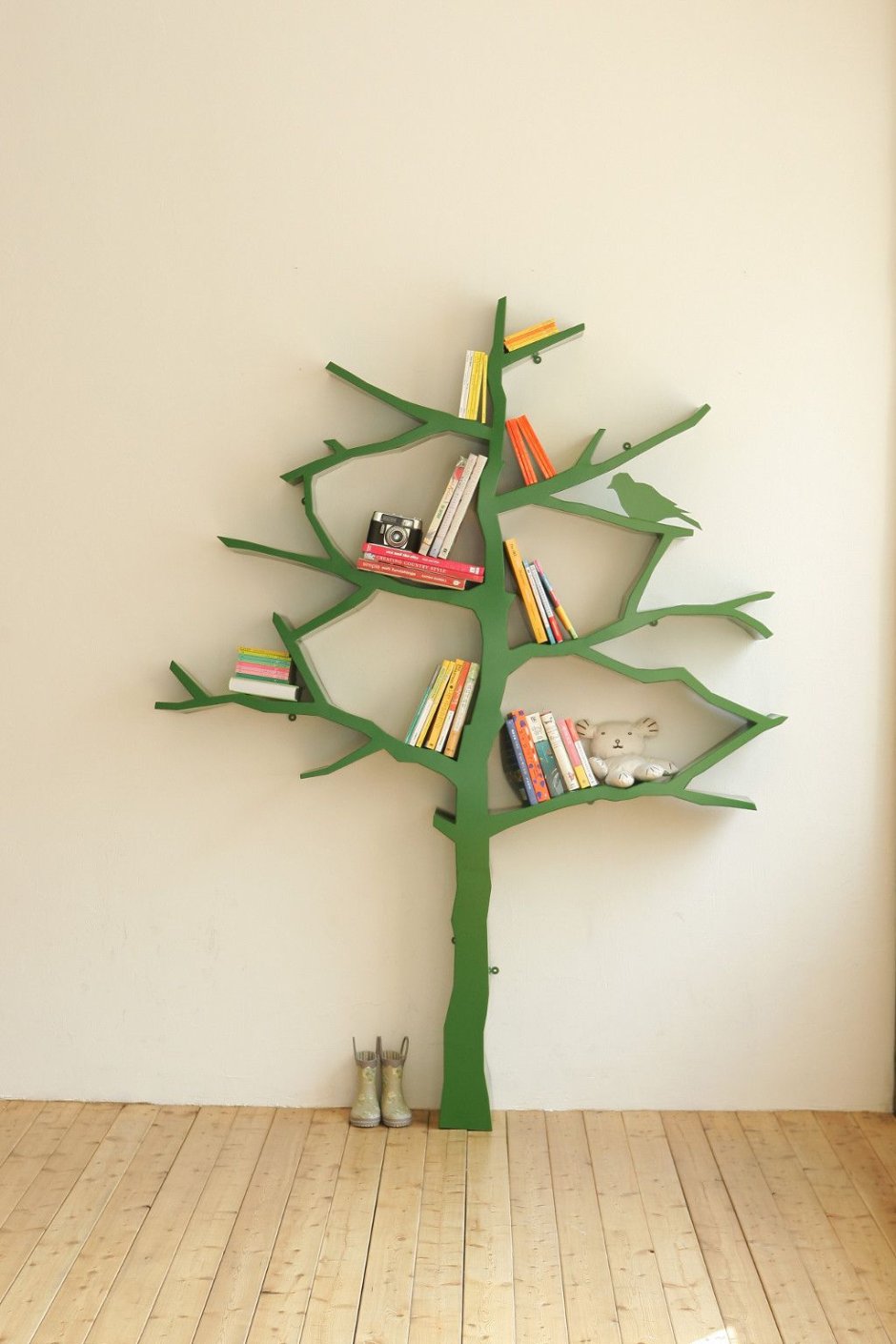Дерево для книг на стену
