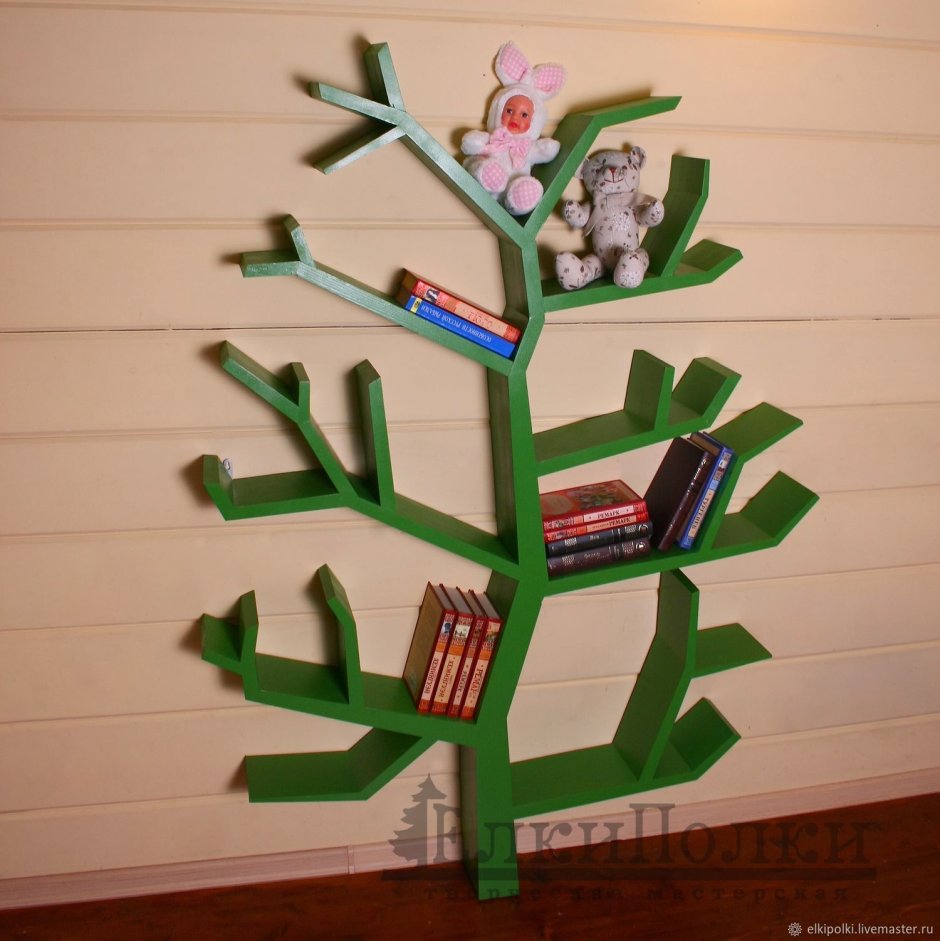 Книжные полки дерево