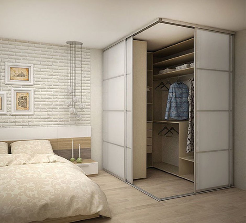 Спальня с гардеробной комнатой