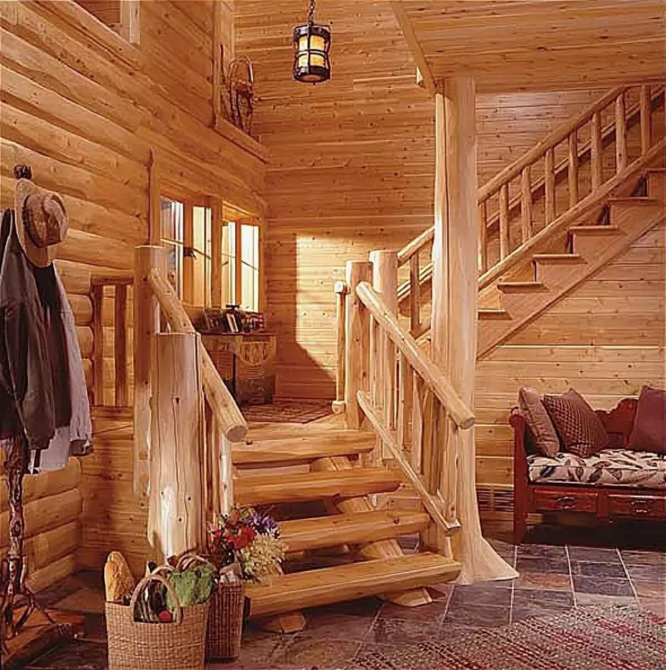 Современные лестницы в деревянном доме