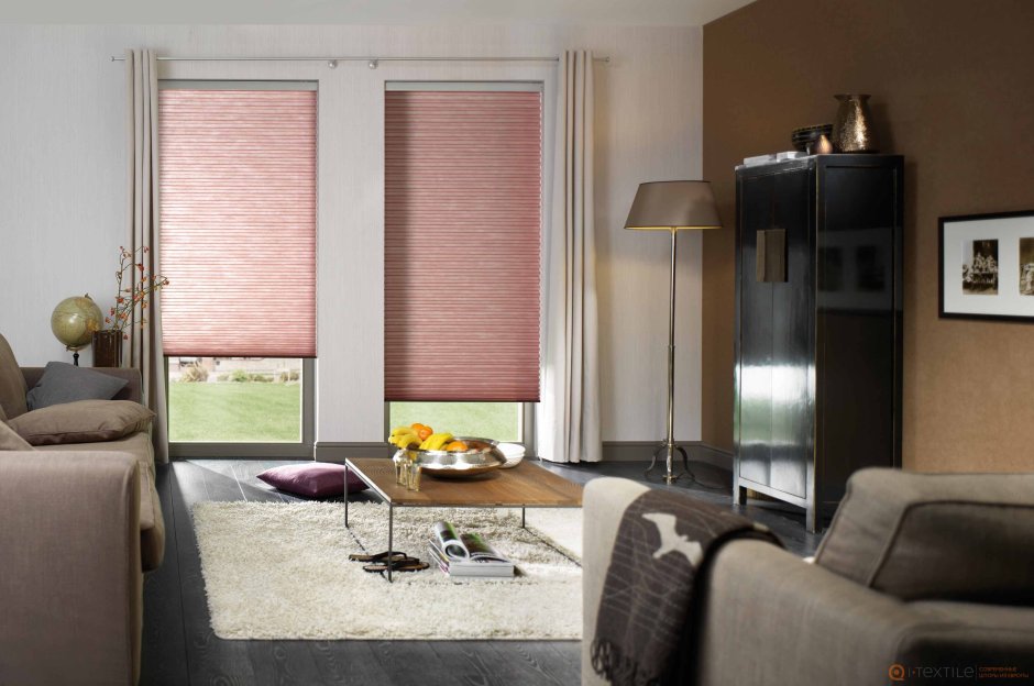 Рулонные шторы гофре в интерьере