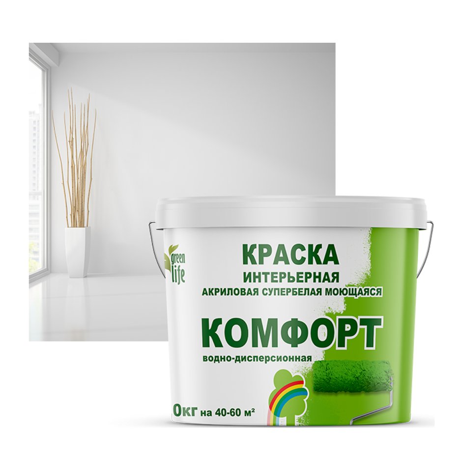 Краска интерьерная водно дисперсионная Баир