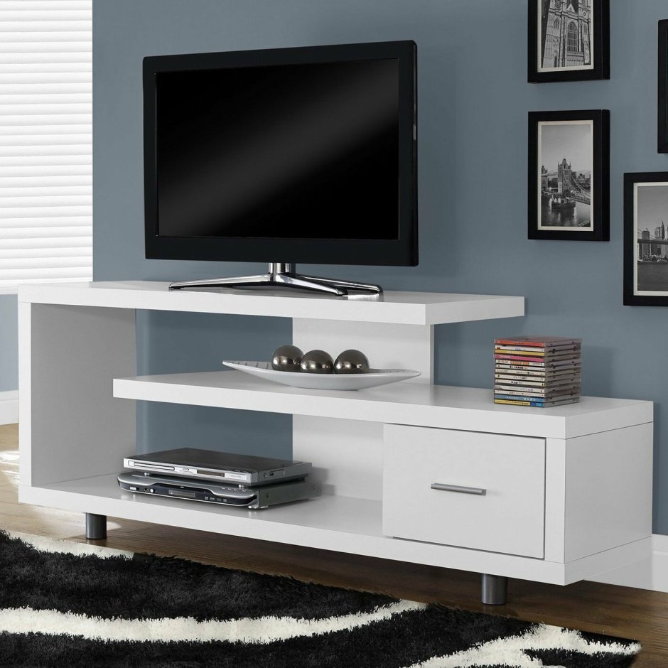 Bed with TV Stand