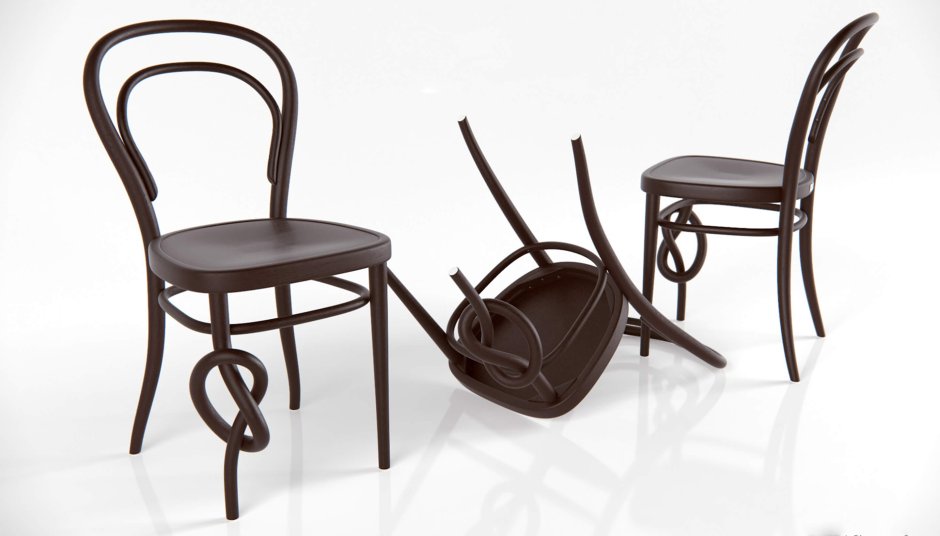Венские стулья квадратные в современном интерьере