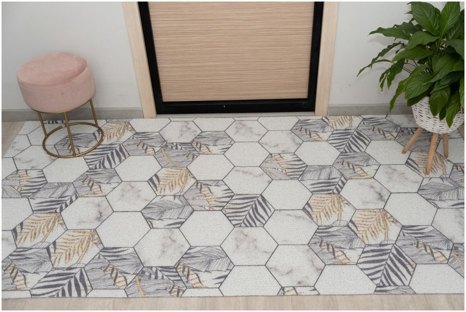 Коврик придверный Mosaic Quadro Violet 76х45 см