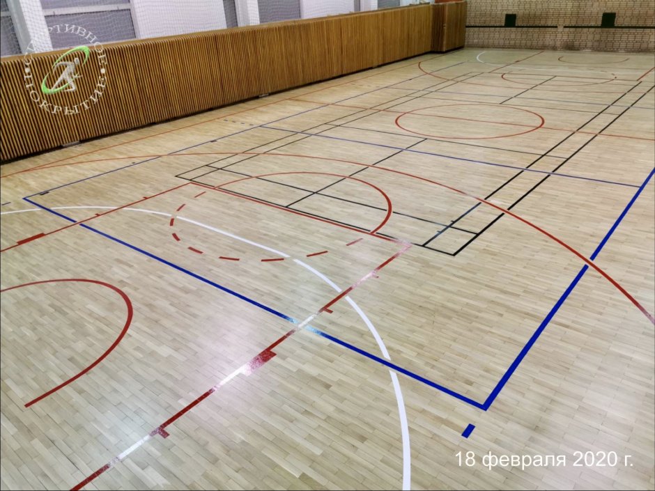 Разметка для спортзала 18x10