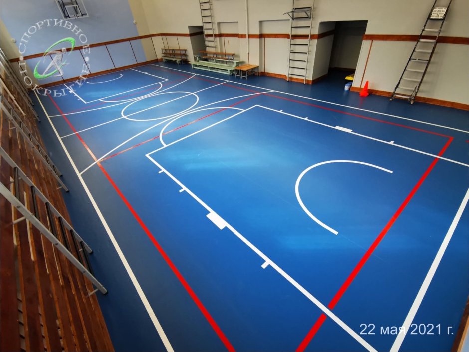 Разметка спортзала 18х9