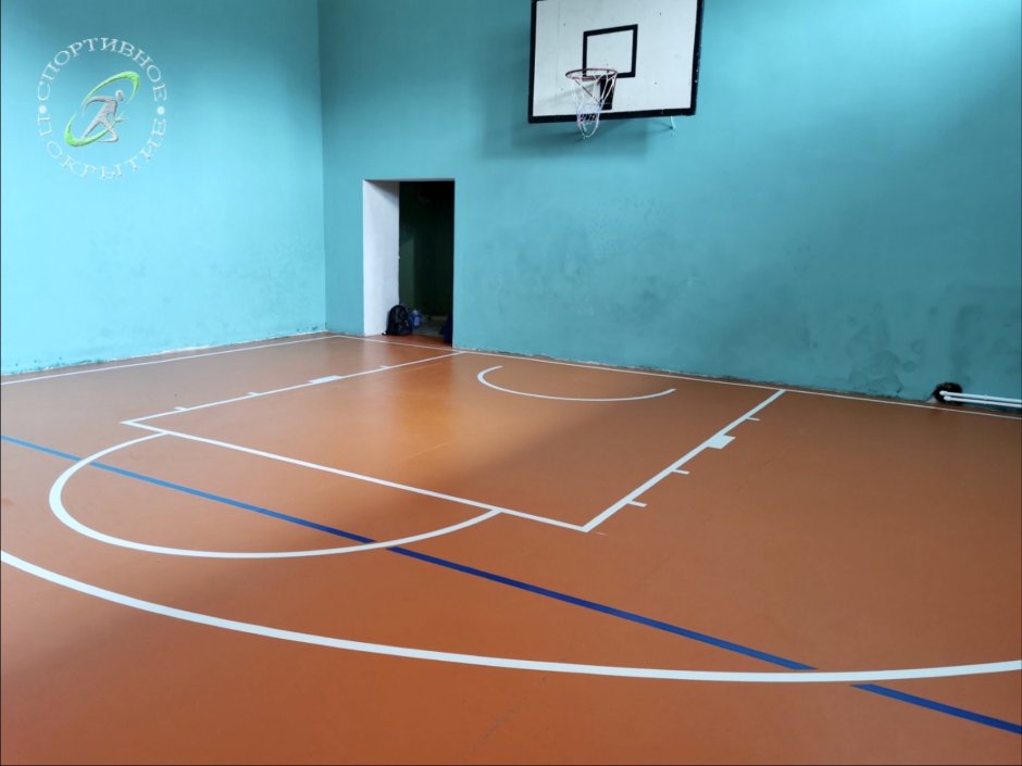 Разметка спортзала 18х30
