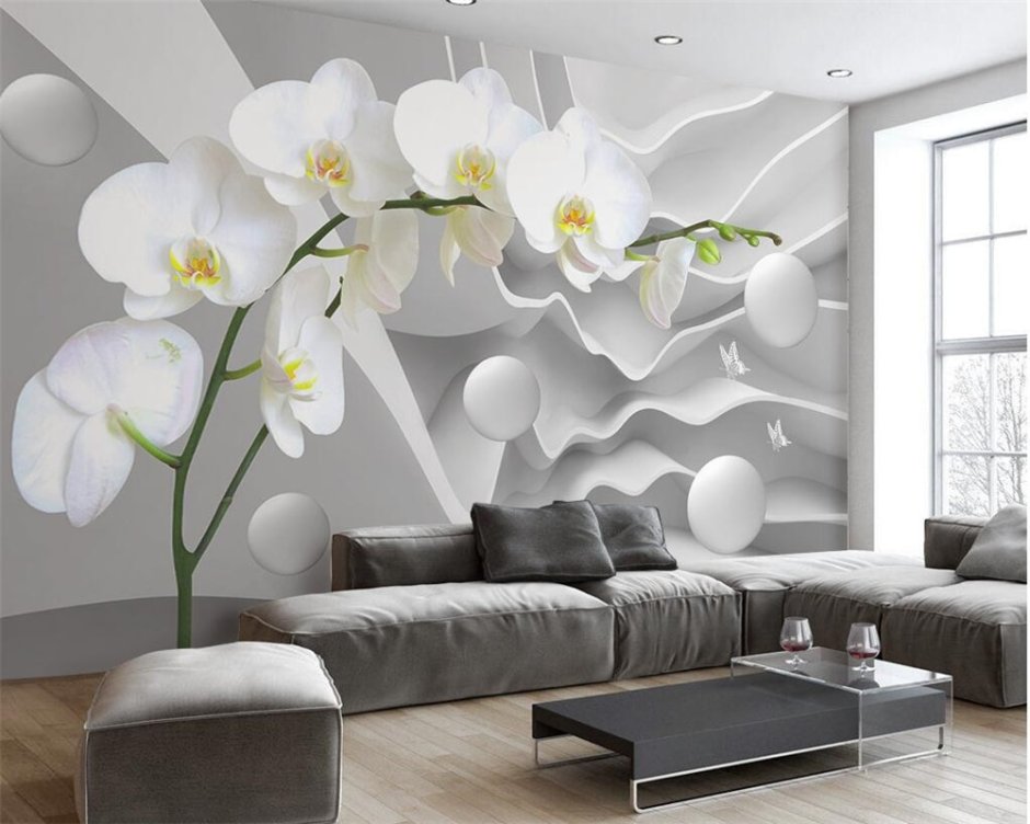 Орхидеи в интерьере квартиры