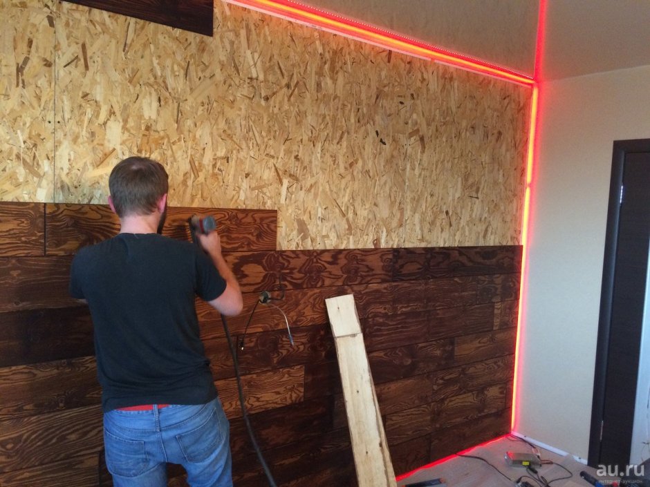 Декор из пробкового покрытия на стену