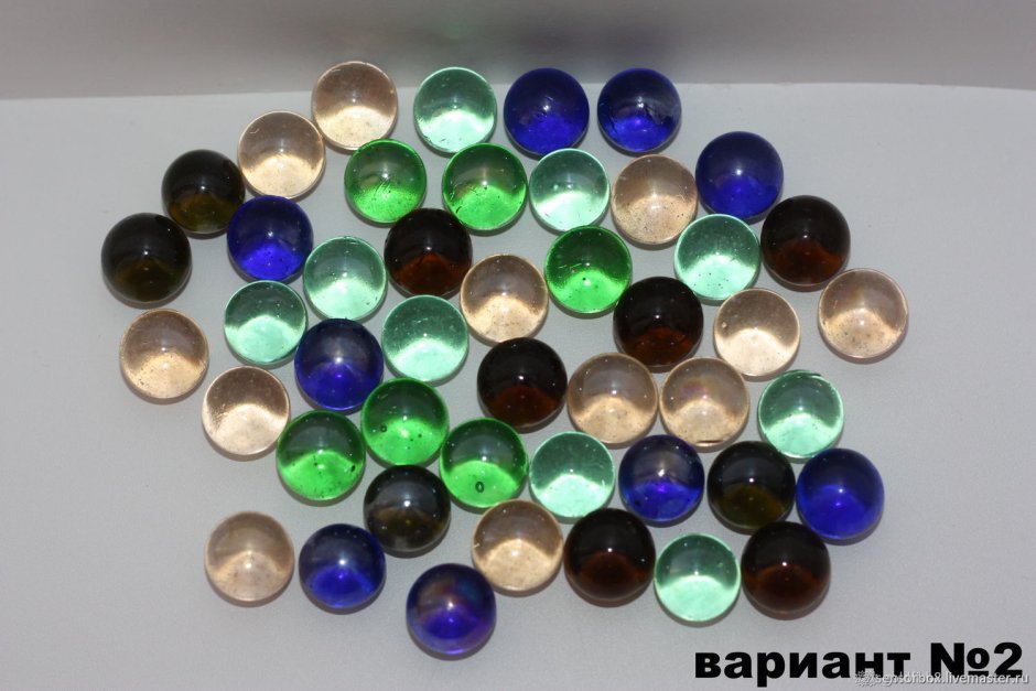 Стеклянные камни для декора