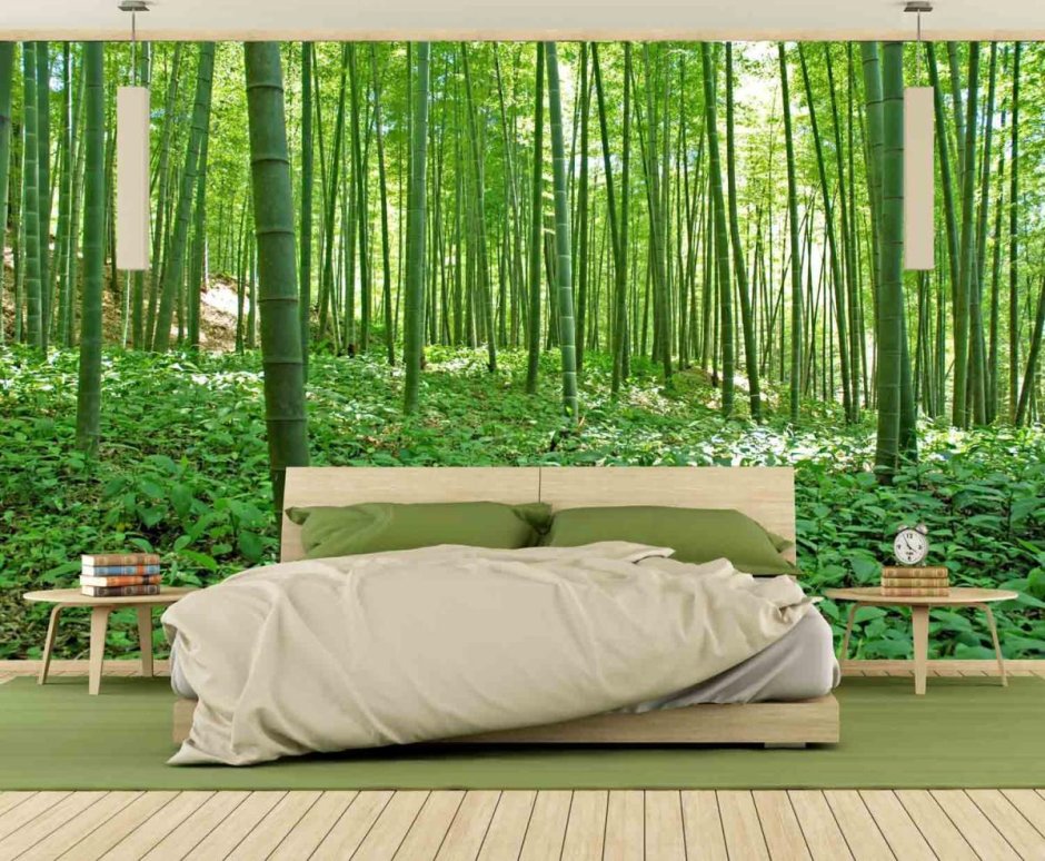 Деревянные панели под бамбук