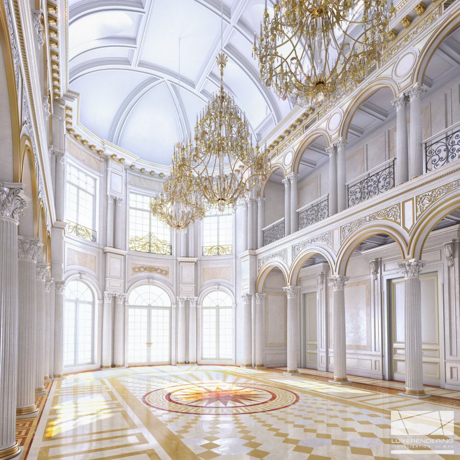 Главный штаб государственного Эрмитажа, белый зал
