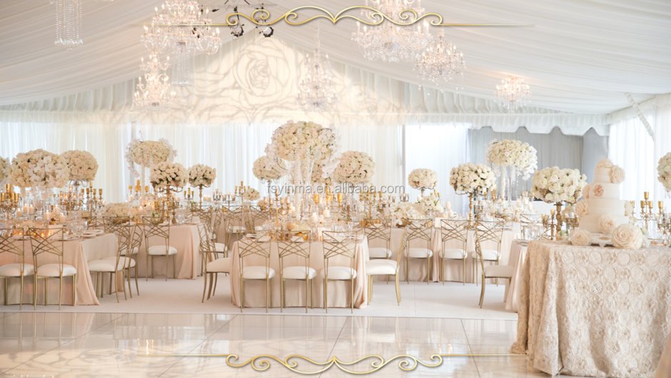 Свадьба в бело золотом стиле