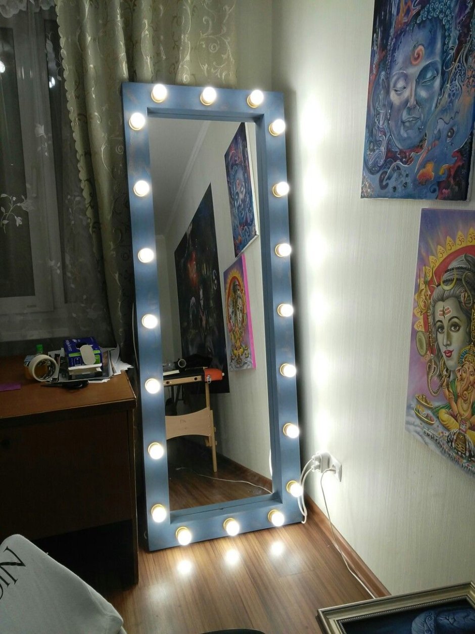 Зеркало в гардеробную с подсветкой
