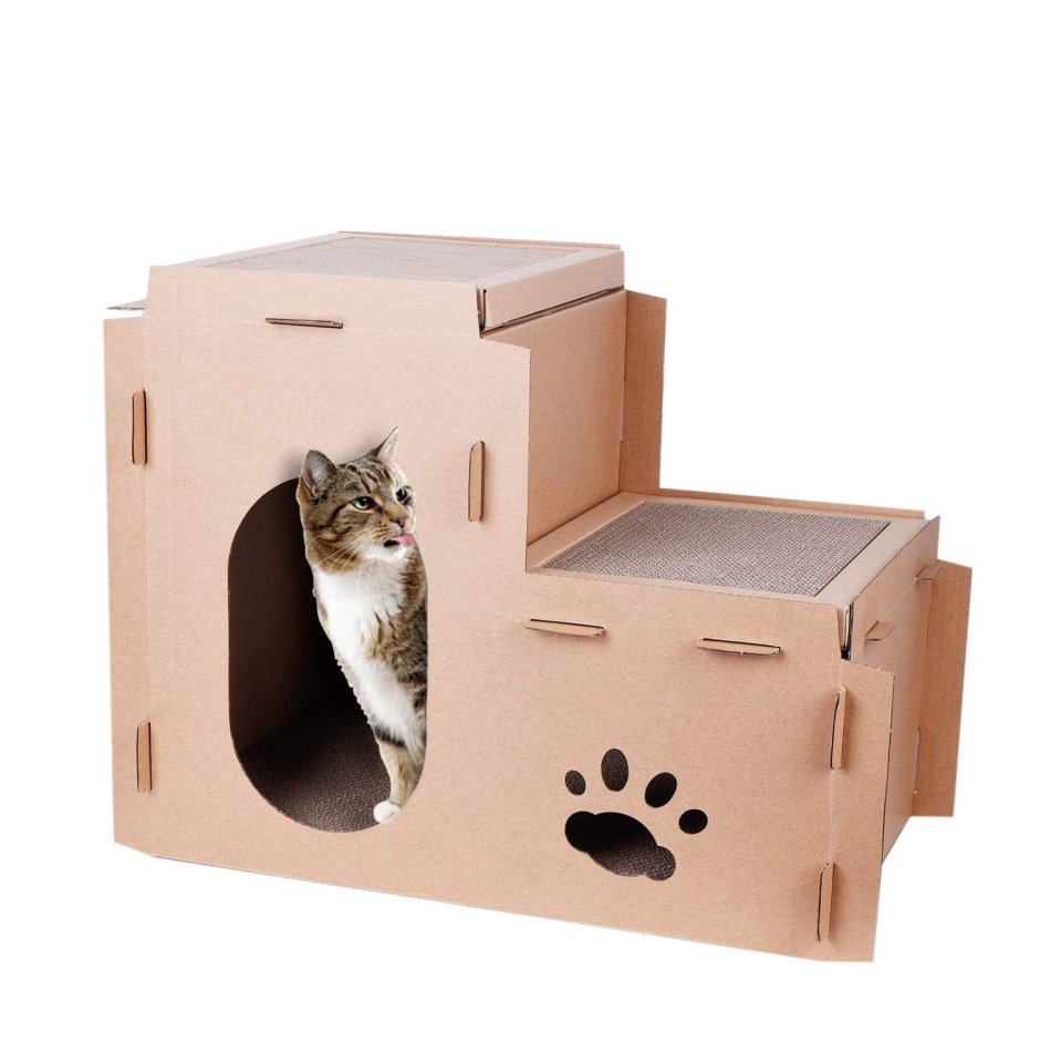 Будка из коробки