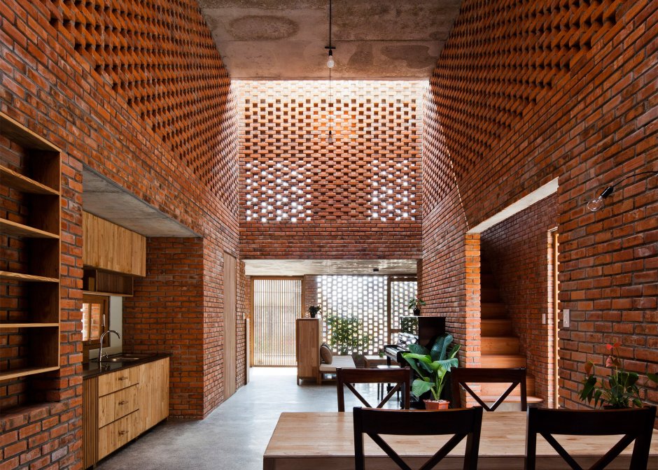 Interior Design, Bricks, Wood, ...