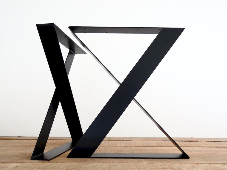 Подстолье из металла для стола в стиле Loft v-образное
