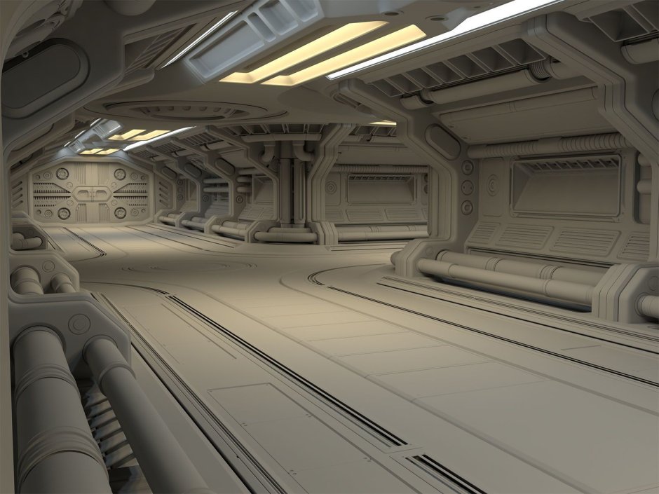 3д модель Sci Fi Interior