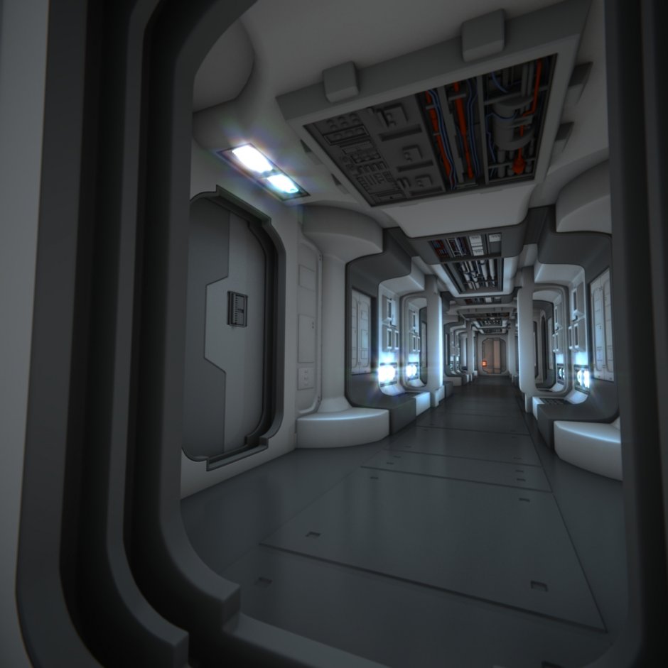 Sci Fi Corridor двери