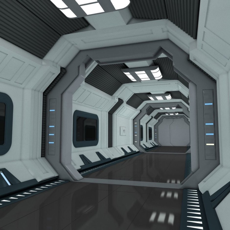 Sci Fi Corridor 3d model