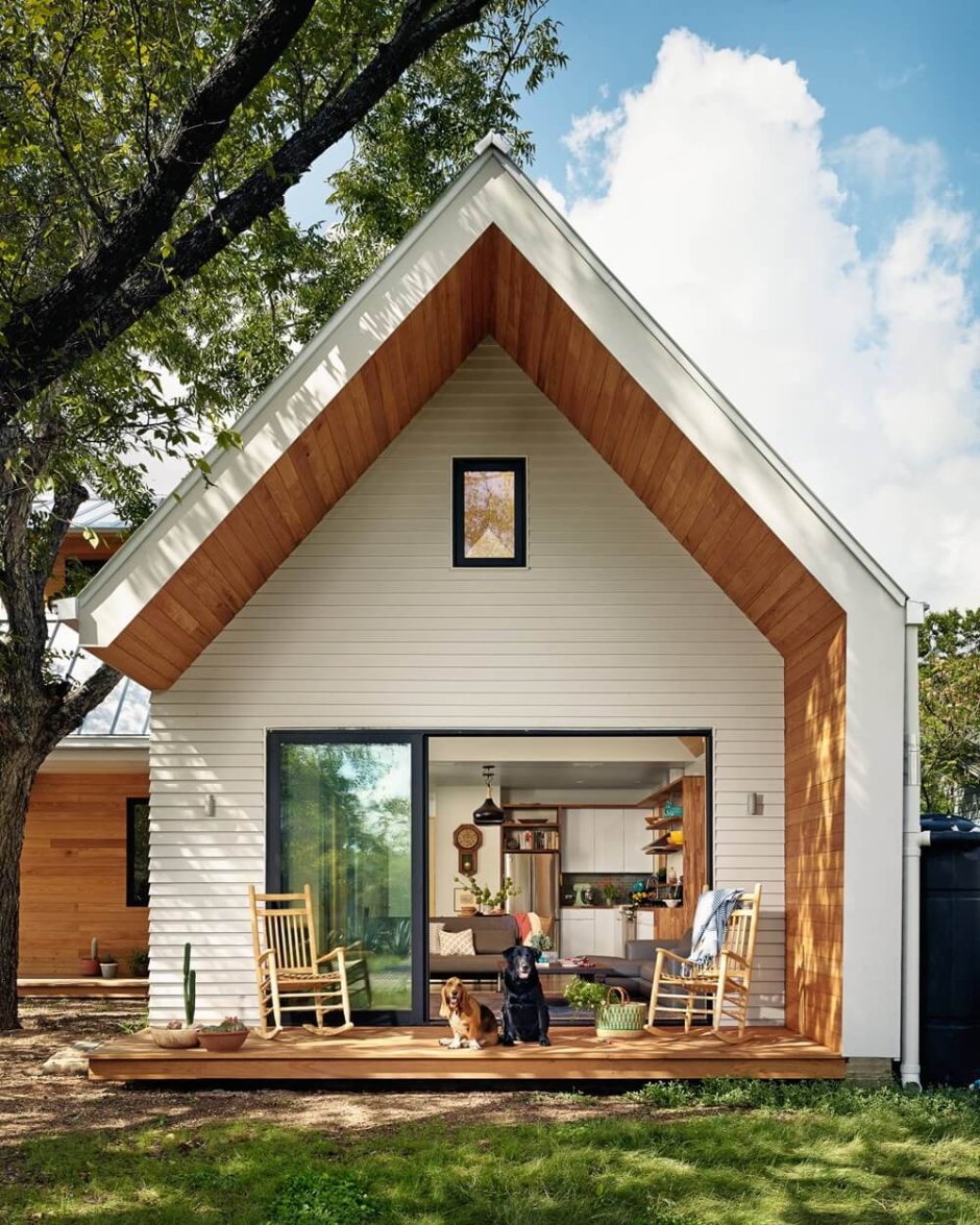 Tiny House с односкатной крышей
