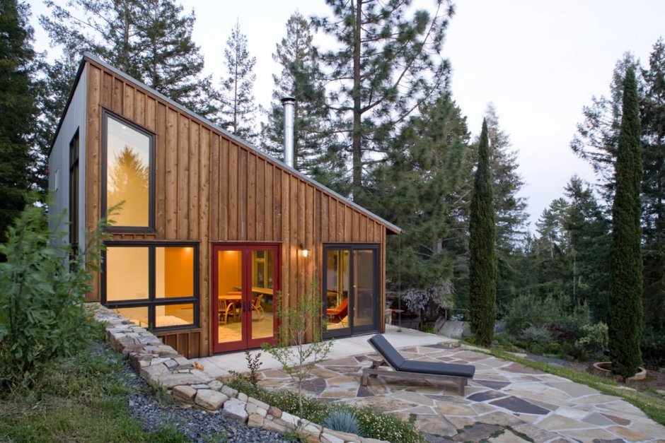 Tiny House с односкатной крышей проект