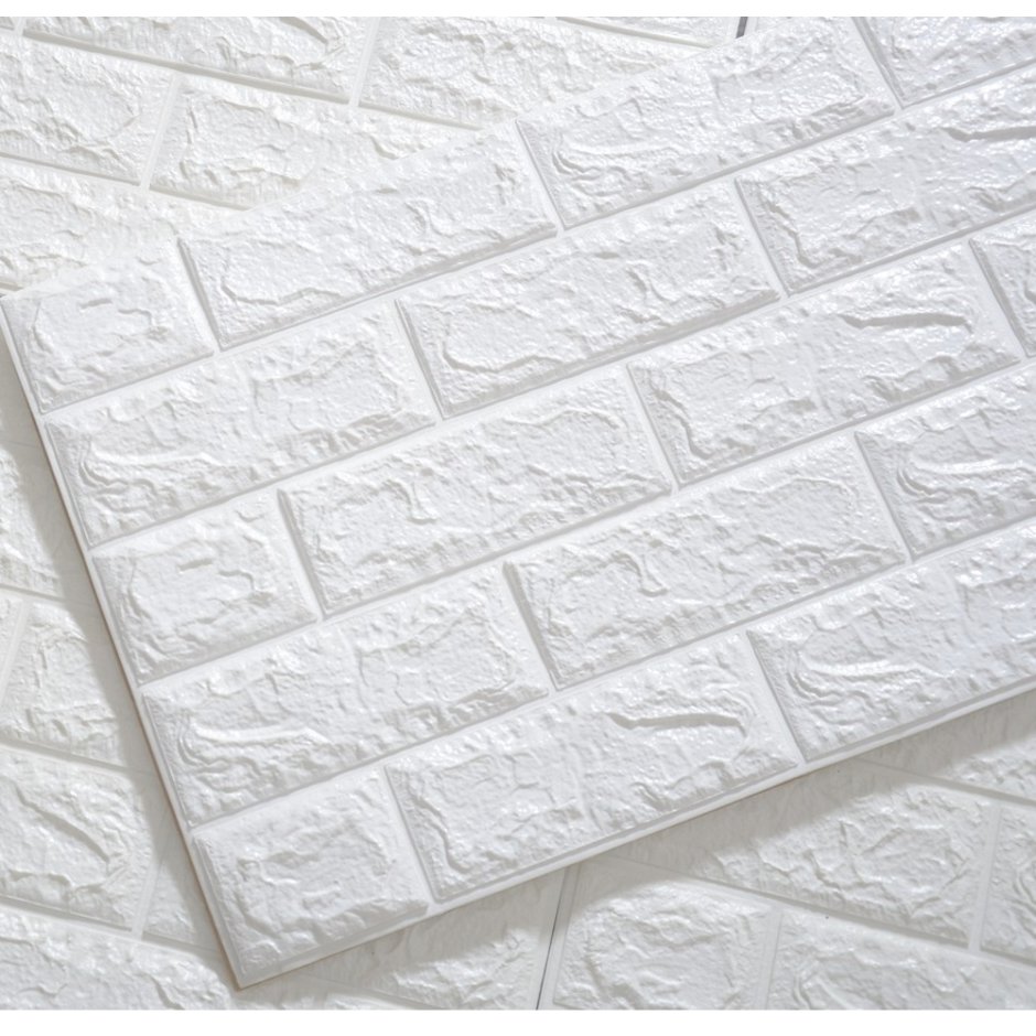 3d cамоклеющиеся панели "кирпич Оникс" (Brick Beige-White)