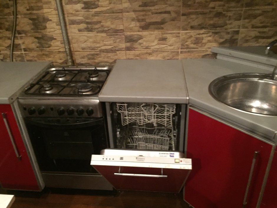 Планировка маленькой кухни с посудомоечной машиной