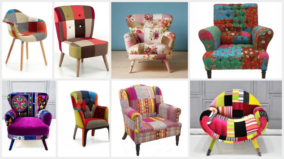 Разноцветные стулья Аалто