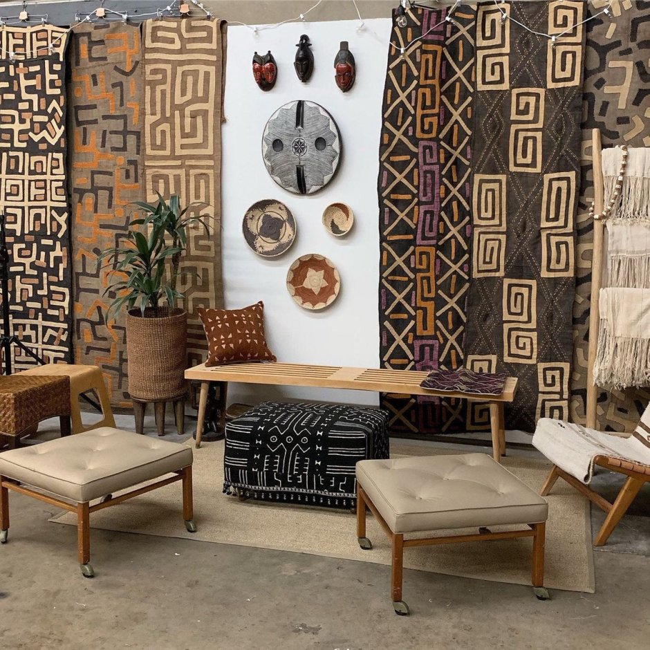 Текстиль в африканском интерьере