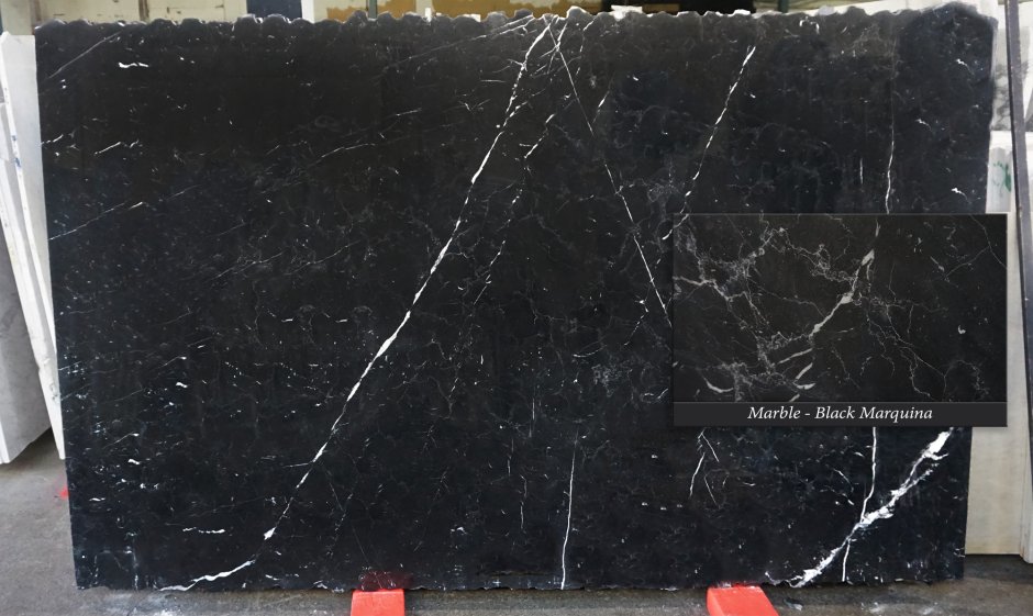 Мрамор черный Black Marquina