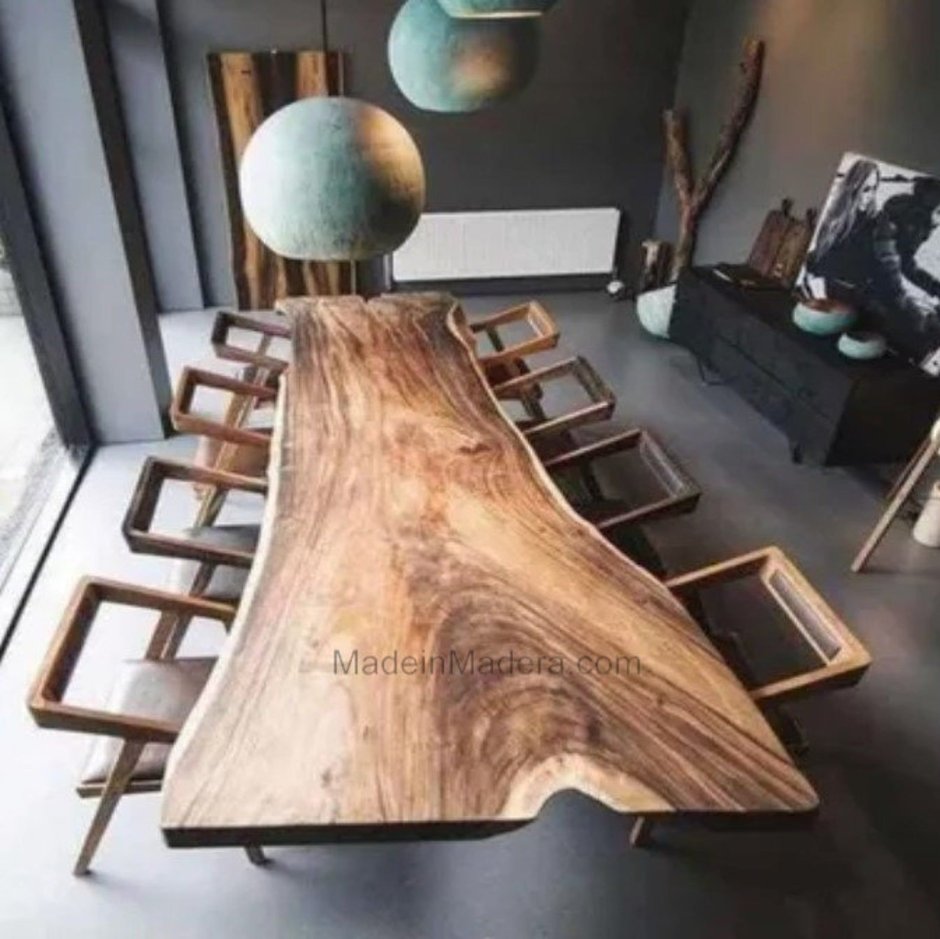 Мебель из слэба дерева