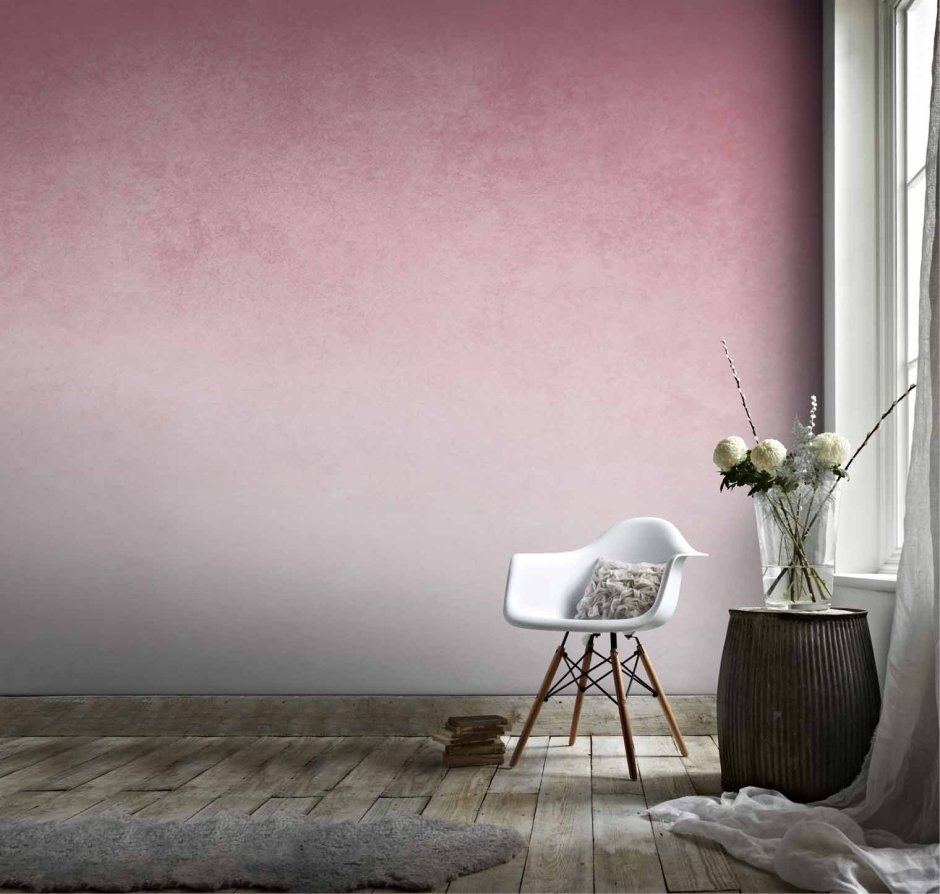 Декоративная штукатурка серо розовый в интерьере
