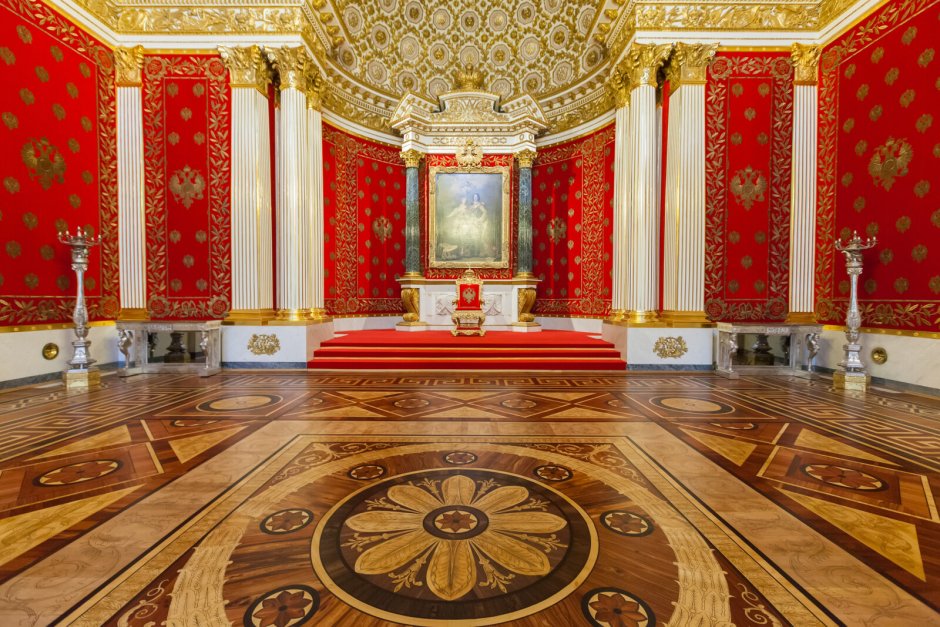 Букингемский дворец внутри Тронный зал
