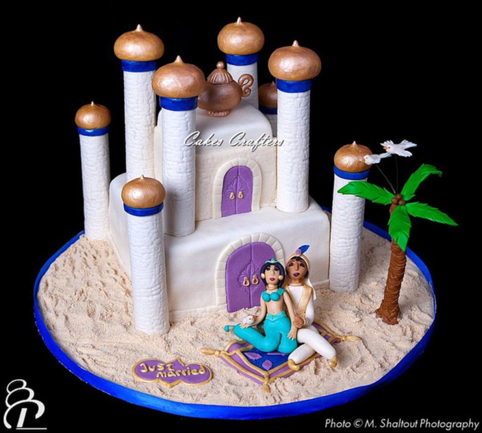 Торт замок принцесса Жасмин