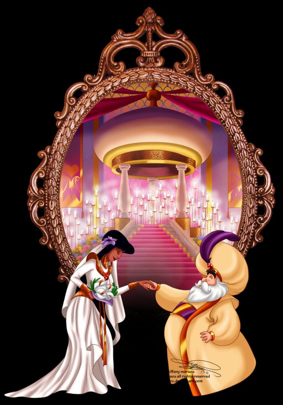 Жасмин и Аладдин принцесса свадьба Дисней