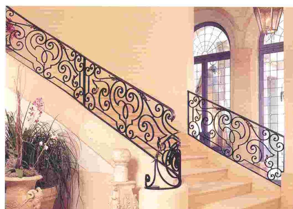 Кованая лестница в стиле Прованс
