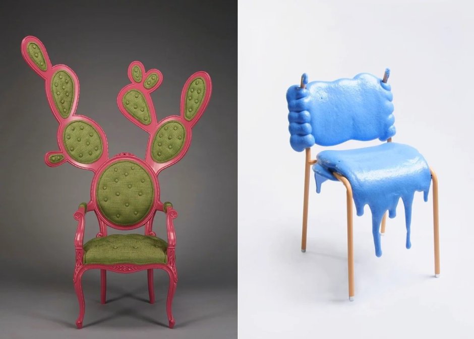 Дизайнерский сломанный стул